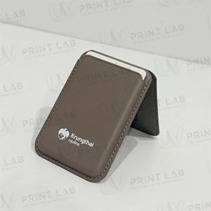 ตัวอย่างงงานพิมพ์ UV Magsafe Wallet