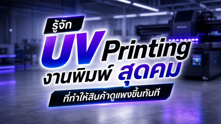 รู้จัก UV Printing งานพิมพ์ สุดคม ที่ทำให้สินค้าดูแพงขึ้นทันที