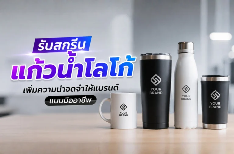 รับสกรีนแก้วน้ำโลโก้และกระบอกน้ำพรีเมี่ยมสำหรับสร้างแบรนด์แบบมืออาชีพ